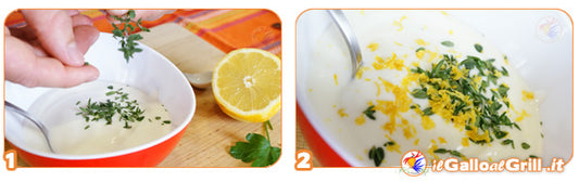 Salsa allo yogurt greco e limone Calabrese