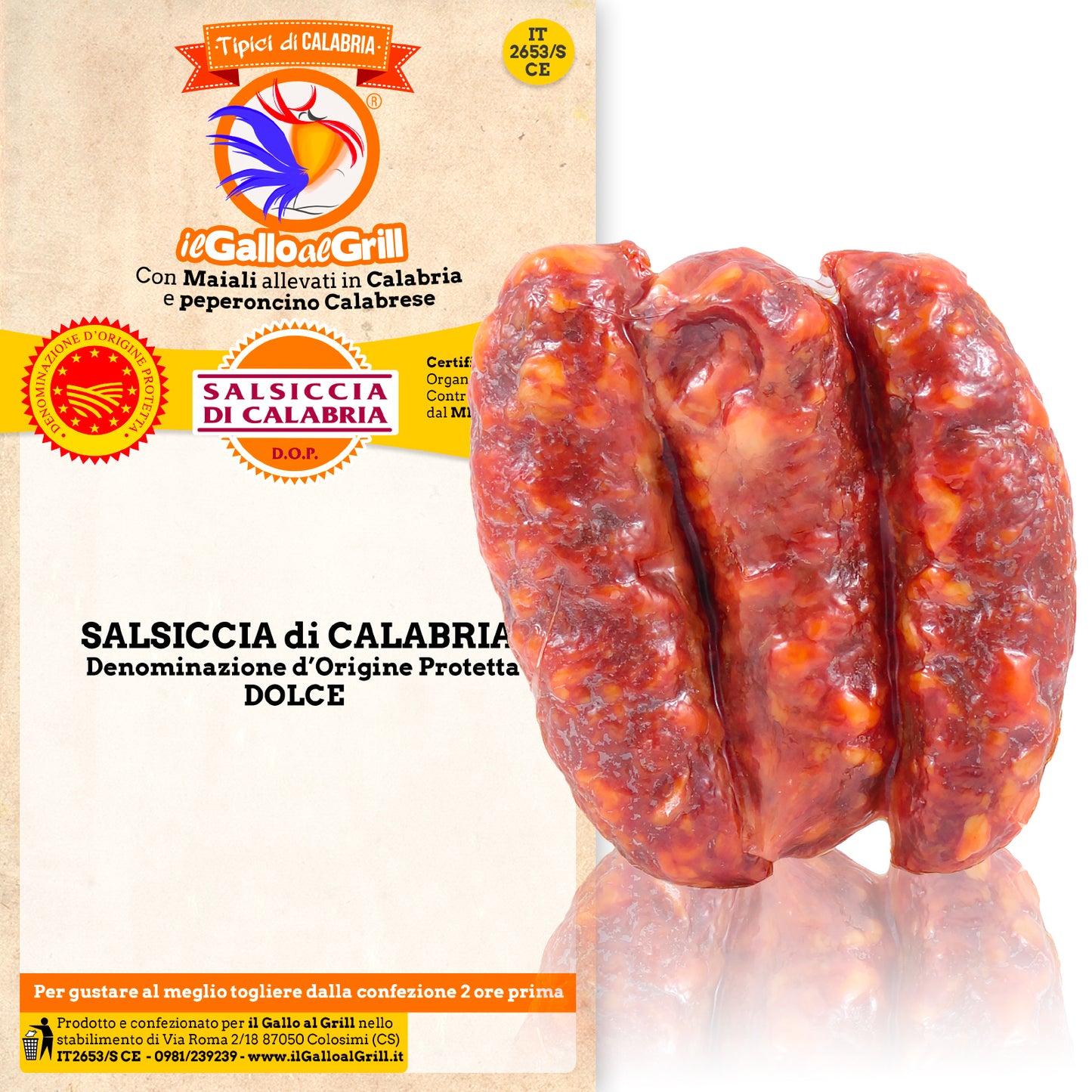 Salsiccia di Calabria DOP - Catenella