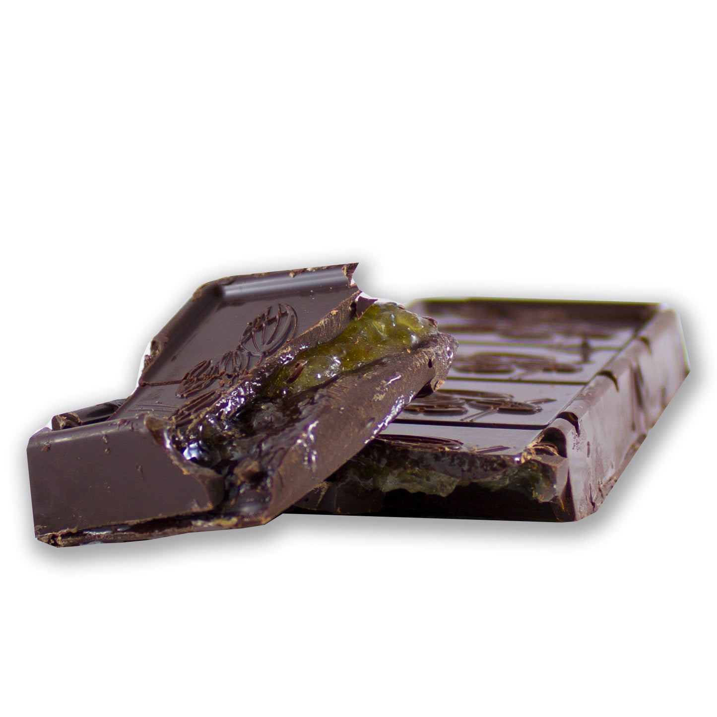 Tavoletta di cioccolato extra fondente ripiena con crema al fichi Calabresi